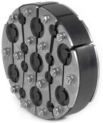 DIETZEL - Ringraumdichtung,Ø200mm,Segmentring,7Durchg/Ø10-32mm,8Durchg/3,5-16,5mm,40mm Dbr