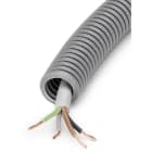 DIETZEL - PVC-Panzerflexrohr,Ø20mm,biegs.,mittel,Turborillen,vorverdr.,YML 4x1,0mm²