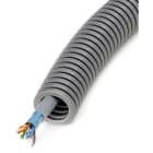 DIETZEL - PVC-Panzerflexrohr,Ø20mm,biegs.,mittel,Turborillen,vorverdr.,CAT5/LAN 200