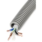DIETZEL - PVC-Panzerflexrohr,Ø25mm,biegs.,mittel,Turborillen,vorverdr.,YMM 5x2,5mm²