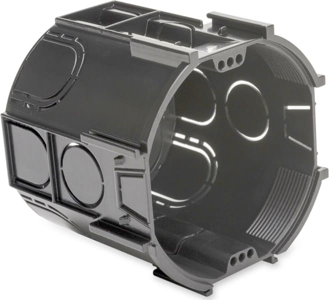 DIETZEL - Kombi-Abzweig-Schalterdose,Ø75mm,65mm,halogenfrei,14xØ20mm,6xØ25mm,Unterputz,sw