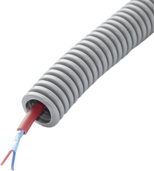 DIETZEL - PVC-Panzerflexrohr,Ø20mm,biegs.,mittel,Turborillen,vorverdr.,JB-Y(ST)Y 1x2x0,8
