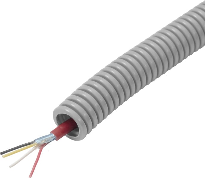 DIETZEL - PVC-Panzerflexrohr,Ø20mm,biegs.,mittel,Turborillen,vorverdr.,JB-Y(ST)Y 2x2x0,8