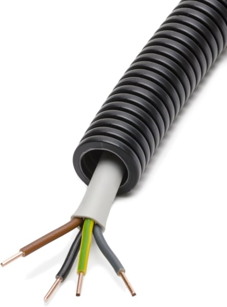 DIETZEL - HFT-Panzerflexrohr,Ø20mm,biegs.,vorverdr.,halogenfr.,50m  NHXMH-J 4x1,5mm²