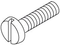 DIETZEL - Zylinderschraube, mit Schlitz, Ø 6mm, 25 mm, galvanisch verzinkt