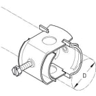 DIETZEL - Kabelschelle, für Ø 44-52 mm, zur Wandbefestigung, verzinkt