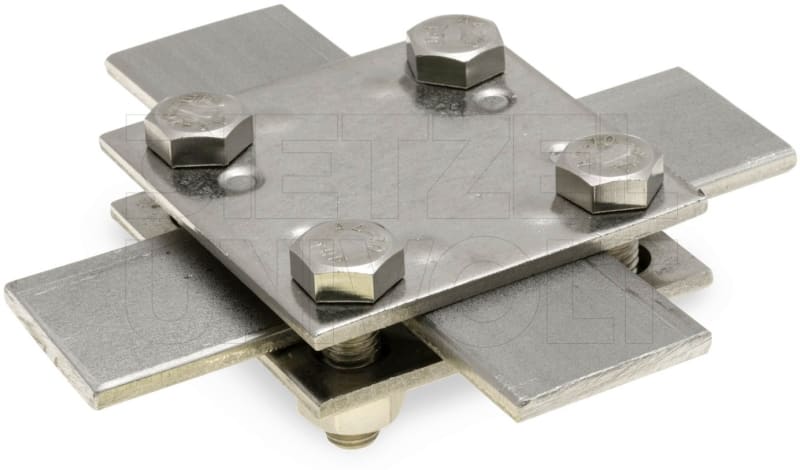 DIETZEL - Kreuzklemme, M8x25 mm, Klemmbereich flach/flach 30/30 mm, Niro V4A
