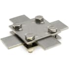 DIETZEL - Kreuzklemme, M8x25 mm, Klemmbereich flach/flach 30/30 mm, Niro V4A