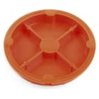 DIETZEL - PE-Betonbau-Putzdeckel Ø 60 mm, halogenfrei, orange