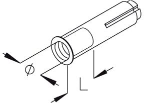 DIETZEL - Schlaganker, Ø 12 mm, 15-21 mm, galvanisch verzinkt