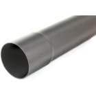DIETZEL - PVC-Baurohr, 110x2,2 mm, starr, N250, einseitig gemufft, schwarz, 6 M