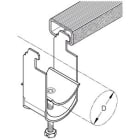 DIETZEL - Kabelschelle, für Ø 52-56 mm, C-Profil, Schlitzweite 11 mm, 152 mm, verzinkt