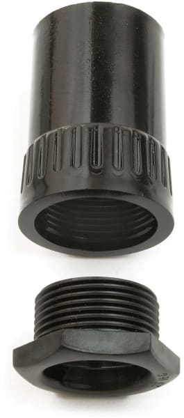 DIETZEL - HFT-Anschlussverschraubung, Ø 25 mm, gerade, schwarz