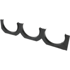 DIETZEL - Abstandhalter für Kabelschutzrohr, Ø 110 mm, 3 zügig, einseitig, schwarz