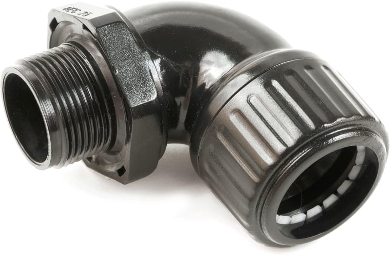 DIETZEL - HFT-Winkelverschraubung, M32x1,5 mm, PPO (PPE), IP54, schwarz