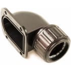 DIETZEL - Winkel mit Flansch, Ø 20 mm, IP54, PPO, halogenfrei, schwarz