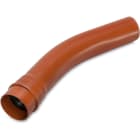 DIETZEL - PVC-Kabelschutz-Steckbogen, Ø110mm, 30°, mit Muffe und Dichtring, rotbraun, ÖBB