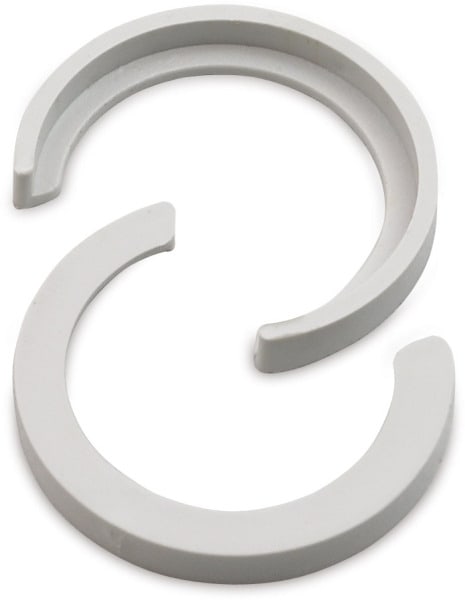 DIETZEL - PVC-Reiter, Ø 25 mm, für zugfeste Rohreinführungen, hellgrau