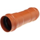 DIETZEL - PVC-Kabelschutz-Doppelsteckmuffe Ø 110 mm, mit Profildichtringen, rotbraun - ÖBB