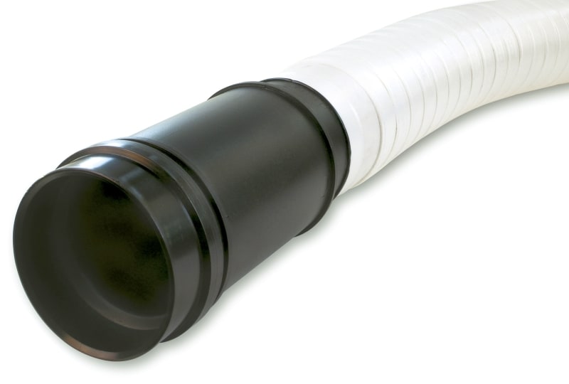 DIETZEL - PE-Kabelschutzbogen,Ø90mm,flexibel,Muffe sw/Dichtring,regenwasserdicht,uv-best
