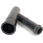 DIETZEL - PE-Kabelschutzrohr-Abzweiger Ø 90/50 mm, 45°, schwarz, 330 mm