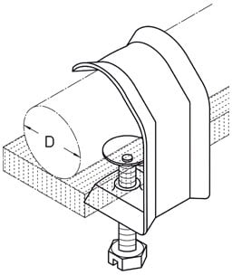 DIETZEL - Kabel- und Rohrhalter, für bis 24 mm, 20 mm, verzinkt