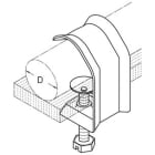 DIETZEL - Kabel- und Rohrhalter, für bis 24 mm, 20 mm, verzinkt