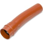 DIETZEL - PVC-Kabelschutz-Steckbogen, Ø110mm, 15°, mit Muffe und Dichtring, rotbraun, ÖBB