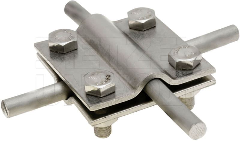 DIETZEL - Kreuzklemme, M8x25 mm, Klemmbereich rund/rund 8-10/8-10 mm, Niro V4A