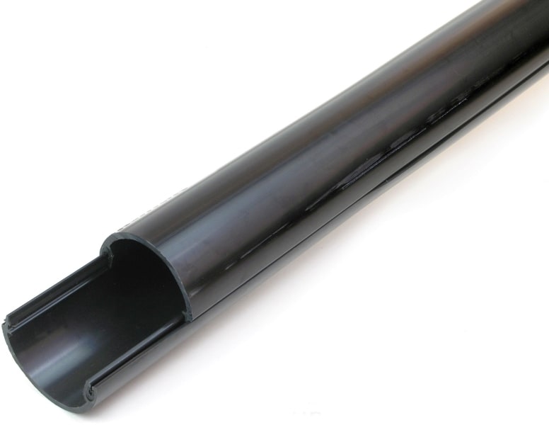 DIETZEL - PVC-Reparatur-Halbrohr Ø 110 mm, druckdicht 0,5 bar, schwarz, 6 m
