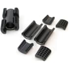 DIETZEL - PVC-Reparatur-Halbrohr-Muffe, Ø 40 mm, druckdicht, schwarz