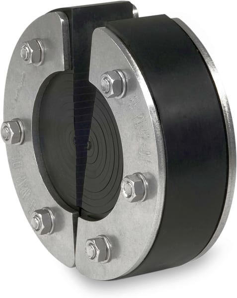 DIETZEL - Ringraumdichtung,Ø150mm,Segmentring,1 Durchg./Ø12-75mm,40mm Dichtbreite,V2A/EPDM