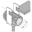 DIETZEL - Hochfrequenz-Kabelschelle,für 1/2'',Flachprofil bis 12mm,20x73mm,verz.