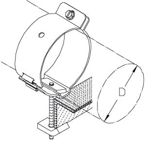 DIETZEL - Hochfrequenz-Kabelschelle,f. Ø62mm,80mm,zur Befestigung an Winkelprofilen,verz