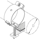 DIETZEL - Hochfrequenz-Kabelschelle,f. Ø37mm,50mm,zur Befestigung an Winkelprofilen,verz