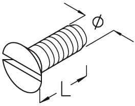 DIETZEL - Senkschraube, Ø 8 mm, 10 mm, Edelstahl (V2A)