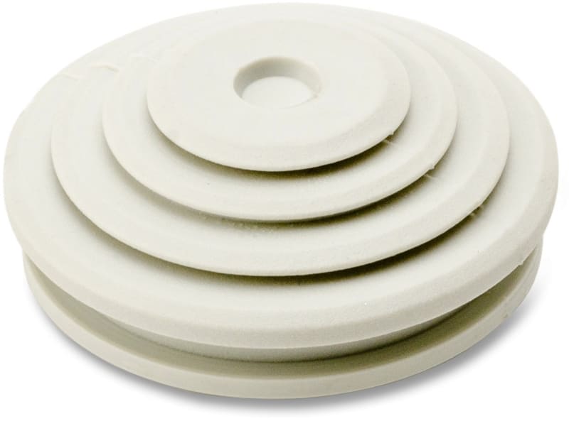 DIETZEL - HFT-Anschluss-Nippel, Ø 50 mm für Ø 16-40 mm, halogenfrei, hellgrau