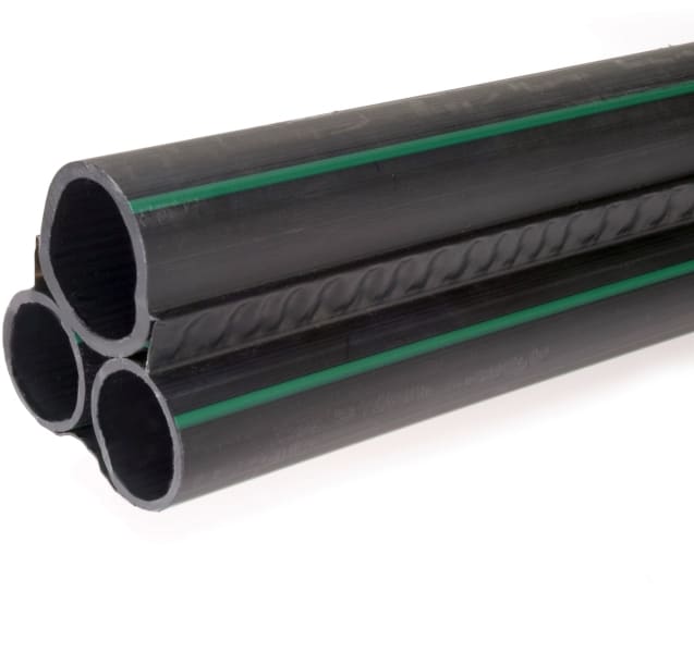 DIETZEL - PE-Lichtwellenleiter-Mehrfachrohr Ø40/50/40mm,sw,Flachbandform,EVN,900m,Trommel