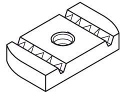 DIETZEL - Ankermutter, für A41/KHA41/KHAL41, Ø 8 mm, 6 mm, galvanisch verzinkt