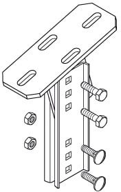 DIETZEL - Kopfplatte, zur Deckenbefestigung, 200x80x200 mm, tauchfeuerverzinkt
