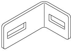 DIETZEL - Winkellasche, für KHU, 82,5x40x54 mm, tauchfeuerverzinkt