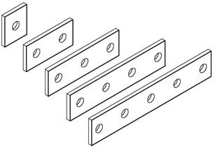 DIETZEL - Befestigungsleiste, 40x89 mm, tauchfeuerverzinkt