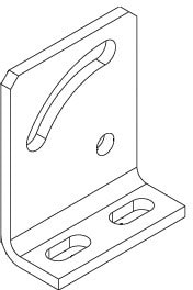 DIETZEL - Anschlussteil Diagonale, 100x37x80 mm, tauchfeuerverzinkt