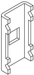 DIETZEL - Gitterbahnverbinder, 41x18 mm, tauchfeuerverzinkt