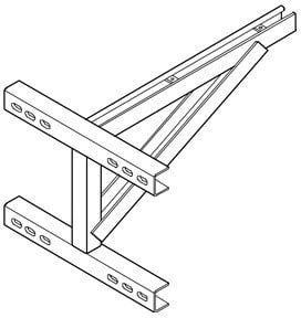 DIETZEL - Wandkonsole, sehr schwer, 200x150x280 mm, tauchfeuerverzinkt