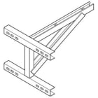 DIETZEL - Wandkonsole, sehr schwer, 200x150x280 mm, tauchfeuerverzinkt