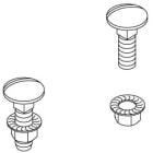 DIETZEL - Klemmbefestigungsset, lang, 2x FRSV 6x16E, 2x SEMS 6E, Edelstahl (V2A)