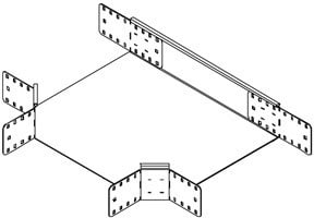 DIETZEL - Rinnenabzweig,T-Stück int.Verbinder,200x110x214mm,6xKLR E,tauchfeuerverz.