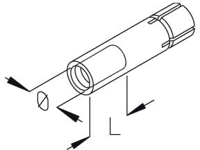 DIETZEL - Schlaganker, randlos, Ø 8 mm, 11-17 mm, galvanisch verzinkt