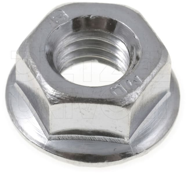 DIETZEL - Sechskantmutter, selbstsichernd, Ø 6 mm, 6 mm, SW 10 mm, galvanisch verzinkt